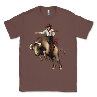 Chestnut Cowboy bull rodeo Classic Tee - HowdyJamesFarm