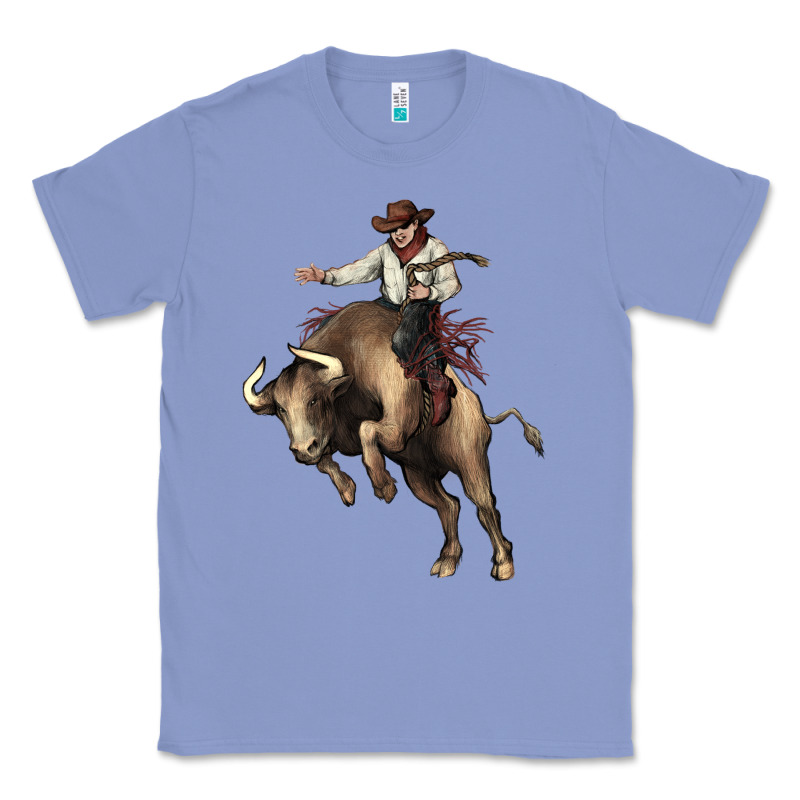 Cowboy Bull Rodeo Classic Tee by HowdyJamesFarm | Teevron
