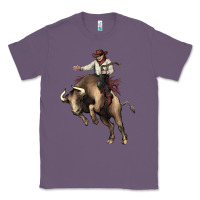 Lavender Cowboy bull rodeo Classic Tee - HowdyJamesFarm