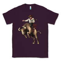 Plum Cowboy bull rodeo Classic Tee - HowdyJamesFarm