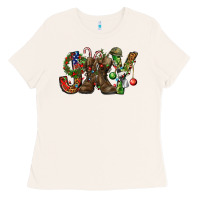Bone Army Christmas Joy Ladies Tee - NancyCooperArtShop
