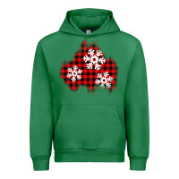 Emerald Christmas snowflakes patch Urban Hoodie - AdoDesignShop