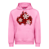 Fuchsia Pink Christmas snowflakes patch Urban Hoodie - AdoDesignShop