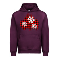 Mauve Wine Christmas snowflakes patch Urban Hoodie - AdoDesignShop