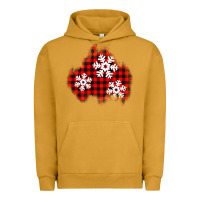 Pigment Peanut Butter Christmas snowflakes patch Urban Hoodie - AdoDesignShop