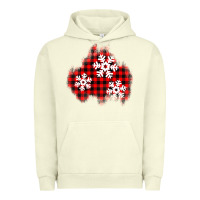 Pigment Pistachio Christmas snowflakes patch Urban Hoodie - AdoDesignShop