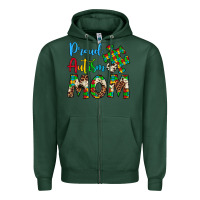 Sports Green proud autism mom Zipper Hoodie - Artiststas