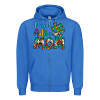 True Royal proud autism mom Zipper Hoodie - Artiststas