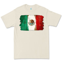 Bone Mexican Flag Premium Tee - texasbilliewilder