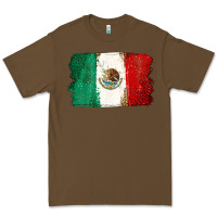 Cacao Mexican Flag Premium Tee - texasbilliewilder