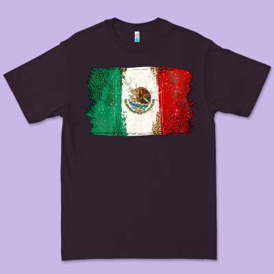 Mexican Flag Premium Tee Designed By Texasbilliewilder