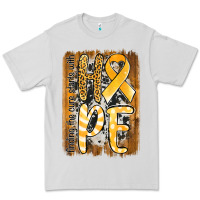 Dove Grey finding the cure starts with hope childhood cancer awareness  with bac Premium Tee - Jasminsmagicworld
