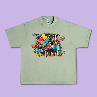 Love Needs No Words Urban Heavy Tee Designed By Cowgirlartshop