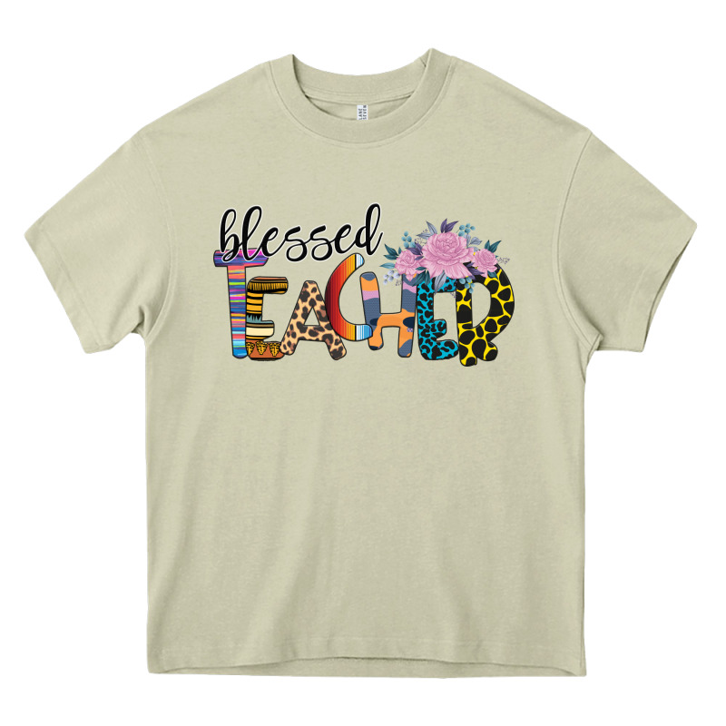 Blessed Teacher Heavy Core Tee by Bettercallsaul | Teevron