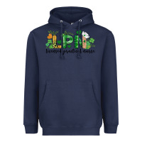 Navy st. patricks day registered nurse lpn heart Heavyweight Hoodie - BarkalooDesign