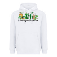 White st. patricks day registered nurse lpn heart Heavyweight Hoodie - BarkalooDesign
