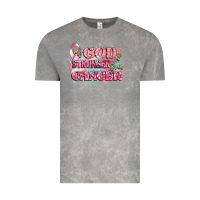 Cloud Rock my god is stronger than cancer Vintage Tee - CowGirlArtShop