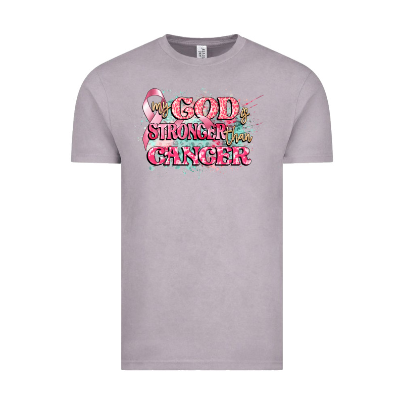 My God Is Stronger Than Cancer Vintage Tee by CowGirlArtShop | Teevron
