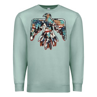 Seafoam American flag thunderbird Premium Sweatshirt - BarkalooDesign