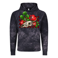 Cloud Black bullskull rose and cactus olivia Vintage Hoodie - OliviaCreatesArt