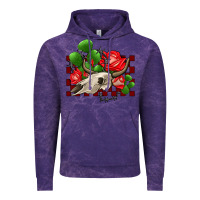 Cloud Purple bullskull rose and cactus olivia Vintage Hoodie - OliviaCreatesArt