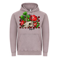 Vintage Zinc bullskull rose and cactus olivia Vintage Hoodie - OliviaCreatesArt