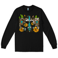 Black western free bird Long Sleeve Tee - OliviaCreatesArt