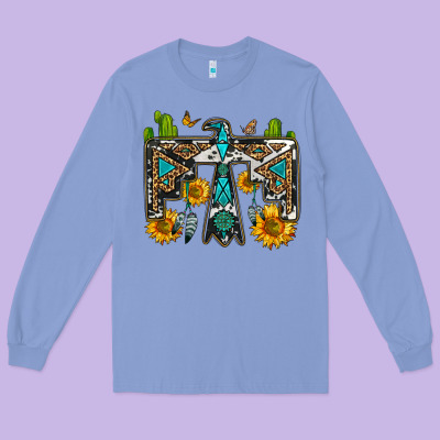 Western Free Bird Long Sleeve Tee Designed By Oliviacreatesart