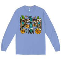 Colony Blue western free bird Long Sleeve Tee - OliviaCreatesArt
