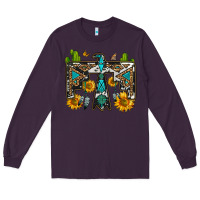 Plum western free bird Long Sleeve Tee - OliviaCreatesArt