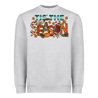 Heather Grey tis the season football Heavyweight Sweatshirt - RacoonDesign