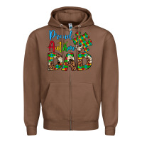 Chestnut proud autism dad Zipper Hoodie - Artiststas