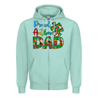 Seafoam proud autism dad Zipper Hoodie - Artiststas