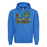 True Royal proud autism dad Zipper Hoodie - Artiststas