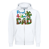 White proud autism dad Zipper Hoodie - Artiststas