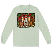 Matcha Christmas horses Long Sleeve Tee - RanaPortraitStore