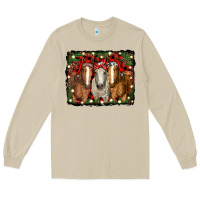 Mushroom Christmas horses Long Sleeve Tee - RanaPortraitStore
