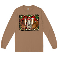 Toasted Coconut Christmas horses Long Sleeve Tee - RanaPortraitStore