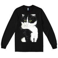 Black tuxedo cat t  shirt tuxedo cat t  shirt Long Sleeve Tee - longCreatives
