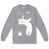 Heather Grey tuxedo cat t  shirt tuxedo cat t  shirt Long Sleeve Tee - longCreatives