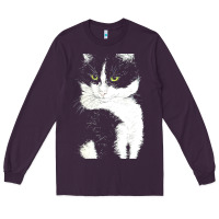 Plum tuxedo cat t  shirt tuxedo cat t  shirt Long Sleeve Tee - longCreatives