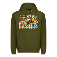 Army Green Im Digging Easter Premium Hoodie - CowhideDigitalArt