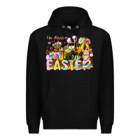 Black Im Digging Easter Premium Hoodie - CowhideDigitalArt