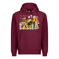Burgundy Im Digging Easter Premium Hoodie - CowhideDigitalArt