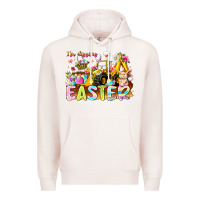 Pale Pink Im Digging Easter Premium Hoodie - CowhideDigitalArt