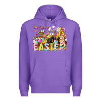 Purple Im Digging Easter Premium Hoodie - CowhideDigitalArt