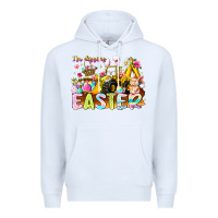 White Im Digging Easter Premium Hoodie - CowhideDigitalArt