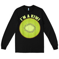 Black I_m A Kiwi Halloween Costumes Gifts Men Women Kids Long Sleeve Tee - longCreatives