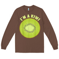 Chestnut I_m A Kiwi Halloween Costumes Gifts Men Women Kids Long Sleeve Tee - longCreatives