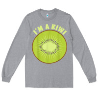Heather Grey I_m A Kiwi Halloween Costumes Gifts Men Women Kids Long Sleeve Tee - longCreatives
